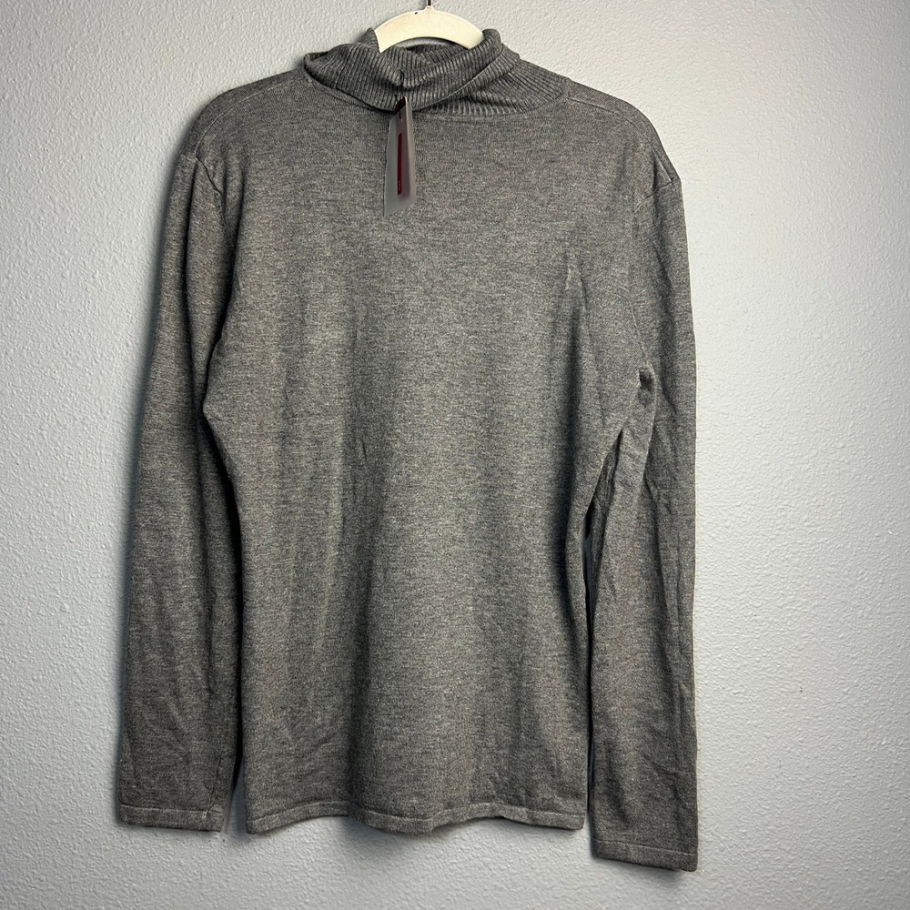 NWT RED‎ Women's XL Gray Turtleneck Long Sleeve Knit Sweater Blouse Top Layer